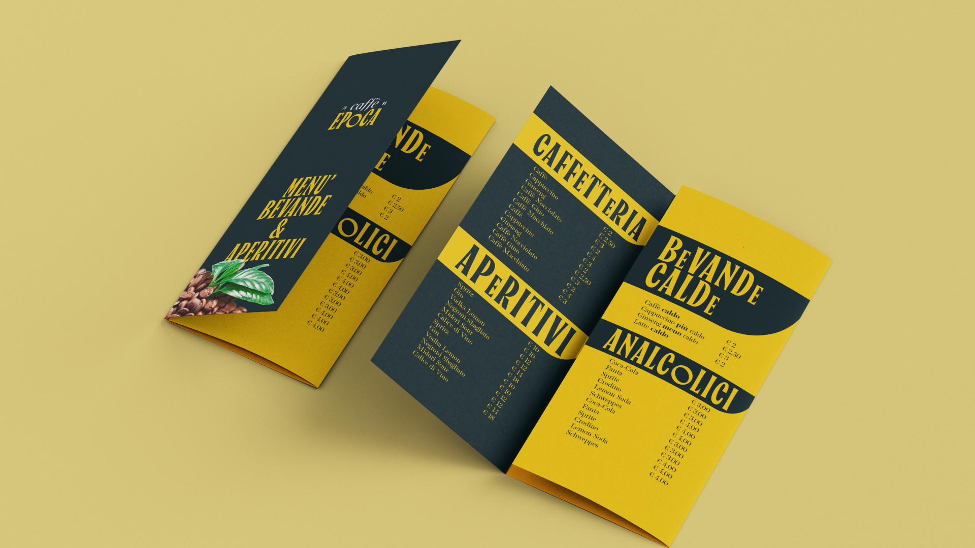 Menù brochure